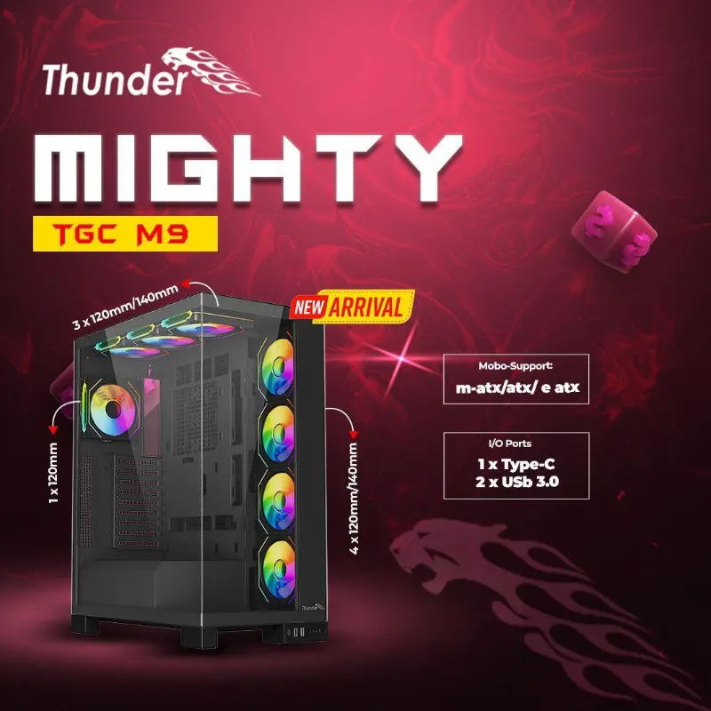 Thunder MIGHTY TGC M9 Gaming PC Case