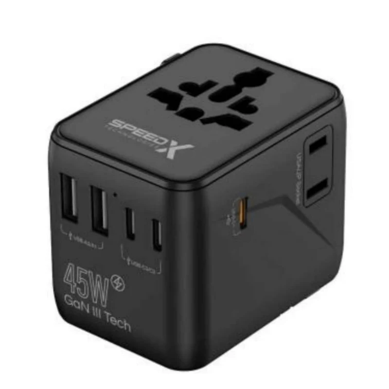 SpeedX SP-TCW03 45W GaN III Universal Travel Adapter