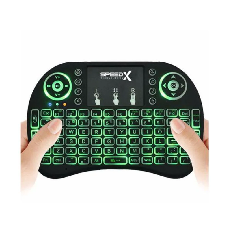 Speedx Rf 500 Mini Touch Pad Wireless With Backlight Keyboard Mouse