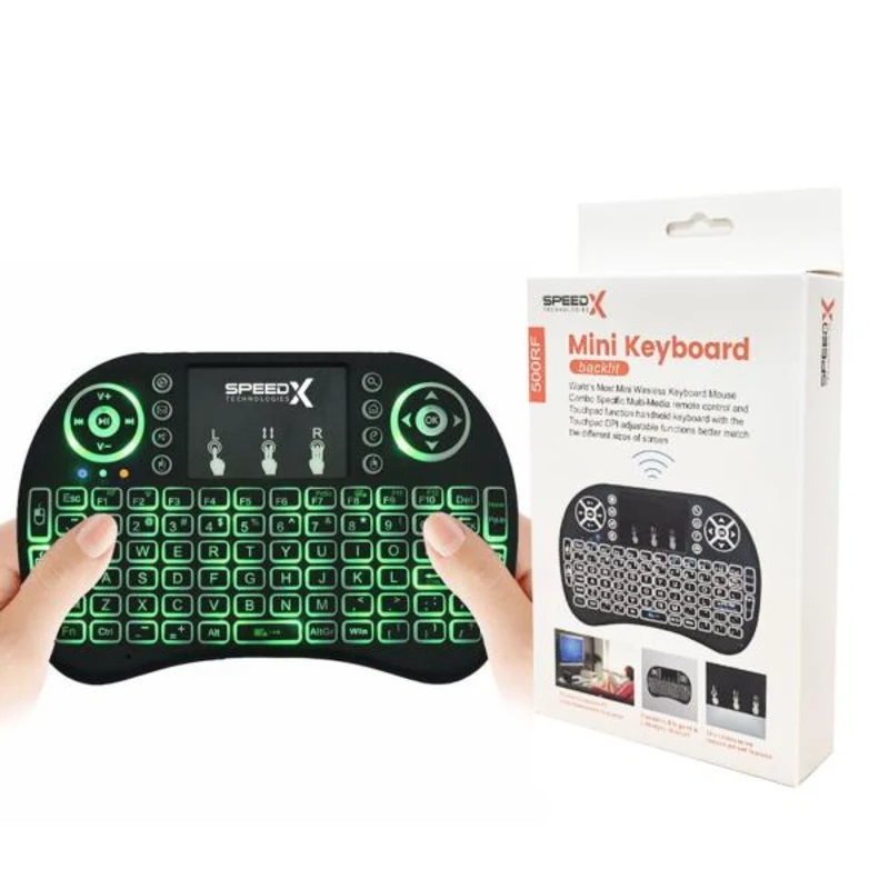 Speedx Rf 500 Mini Touch Pad Wireless With Backlight Keyboard Mouse - alternate view
