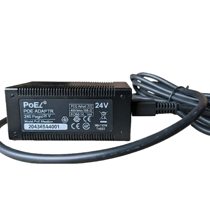24V PoE Injector with Power Cable – Ideal for CPEs & Routers