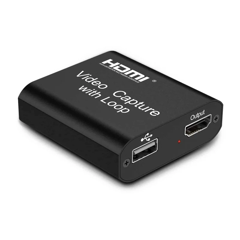 4K HDMI Capture Card with Mic & Loop Out - alternate view