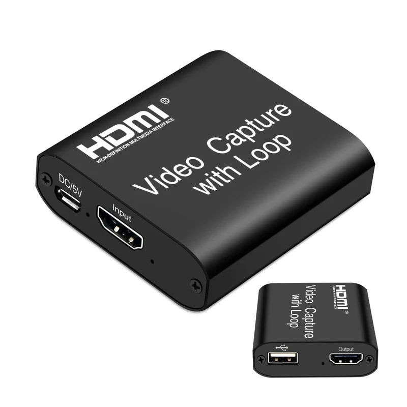 4K HDMI Capture Card with Mic & Loop Out