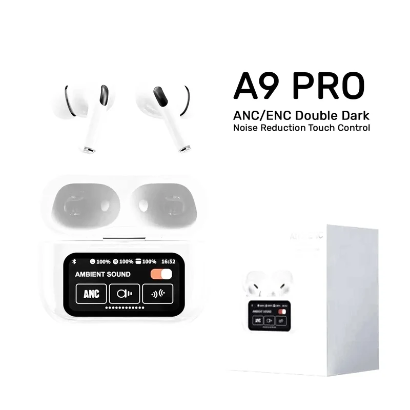 A9 Pro Apple Airpods Anc/enc Zhongkelqnxun Touch Control Bt 5.4 Earbuds white