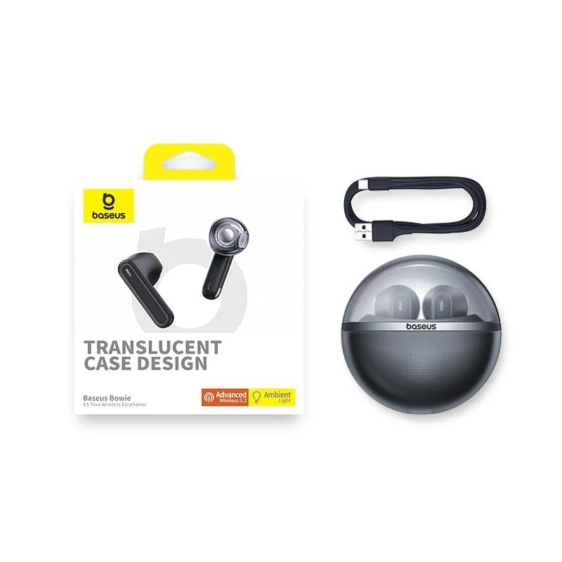 Baseus Bowie E5 True Wireless Earphones Cluster Black A00054501113-Z1