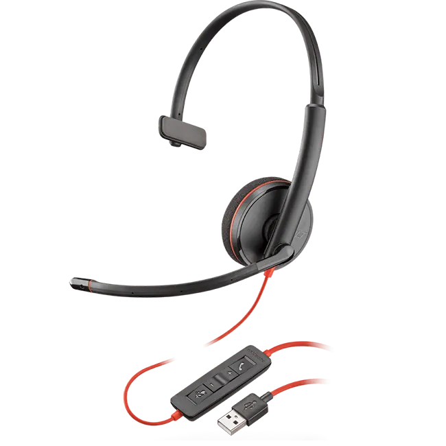 Poly Plantronics Blackwire C3210 Wired USB Mono Headset