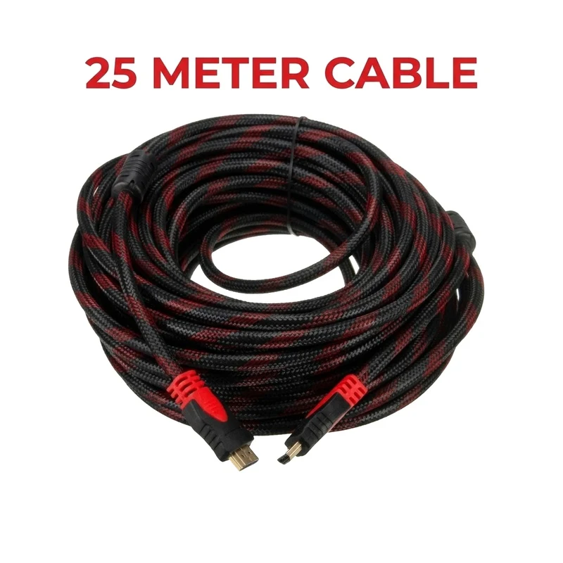 HDMI Cable CCS with Mesh Round 25 Meter
