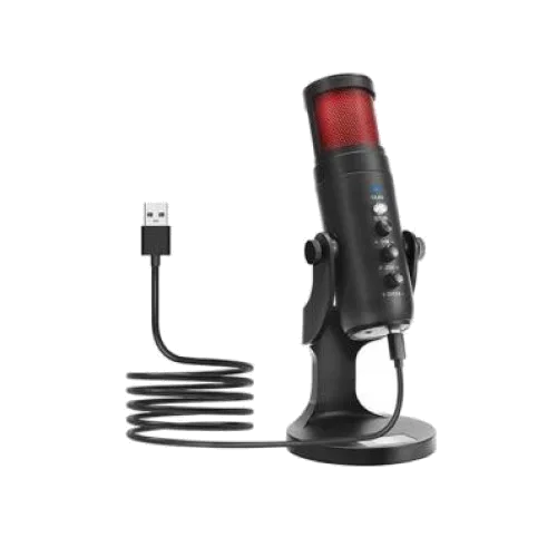 Jmary Mc-pw9 RGB Professional USB Microphone for Podcasting with Noise Reduction