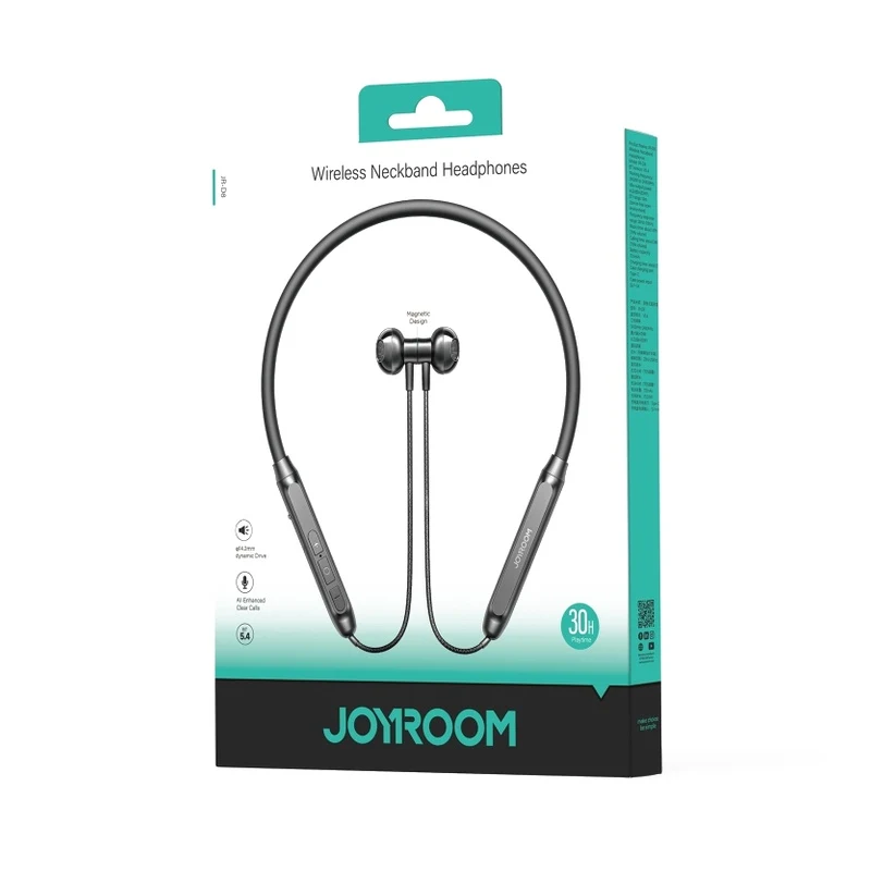 JOYROOM JR-D8 Wireless Neckband Headphones-Black