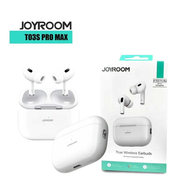 JOYROOM JR-NX1 T03S PRO MAX Jerry 6973D4, PVOC True Wireless Bluetooth Headset White