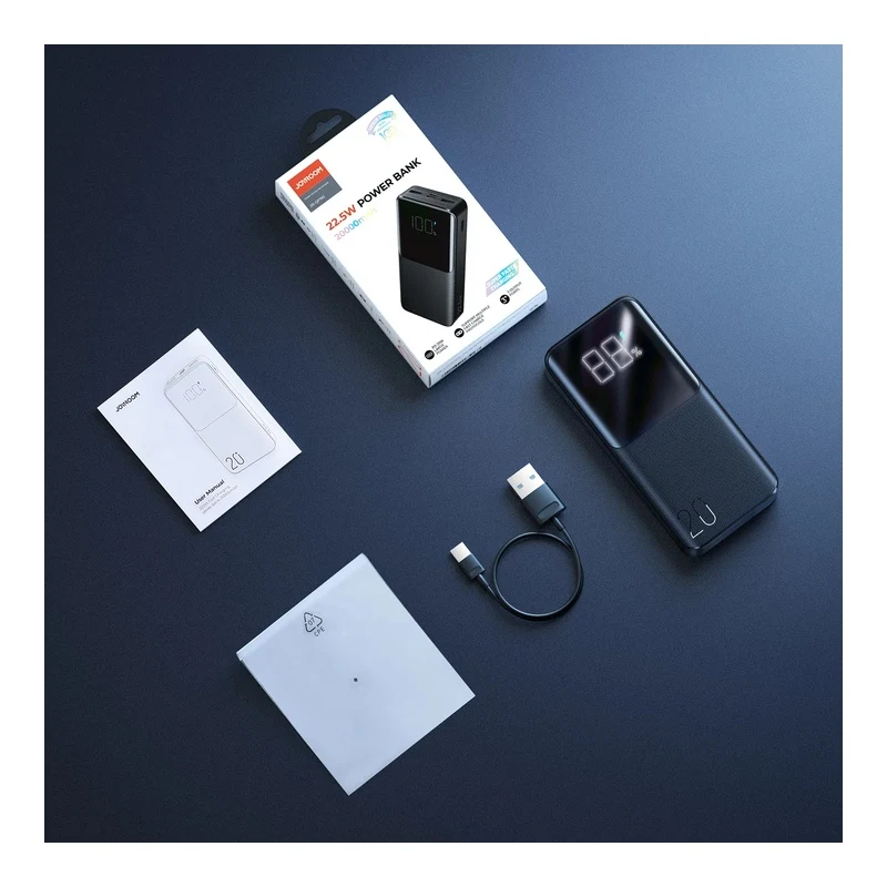 JOYROOM JR-QP192 22.5W Power Bank 20000mAh-Black - alternate view