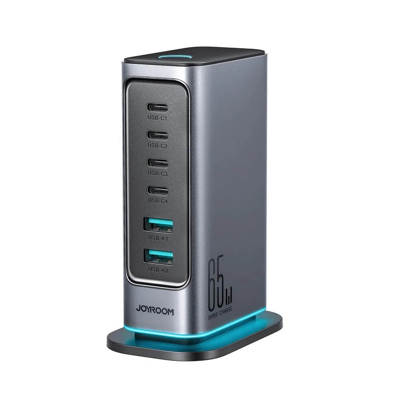 JOYROOM JR-TCM02 65W Multi-port Charger-Dark Gray（EU） - alternate view