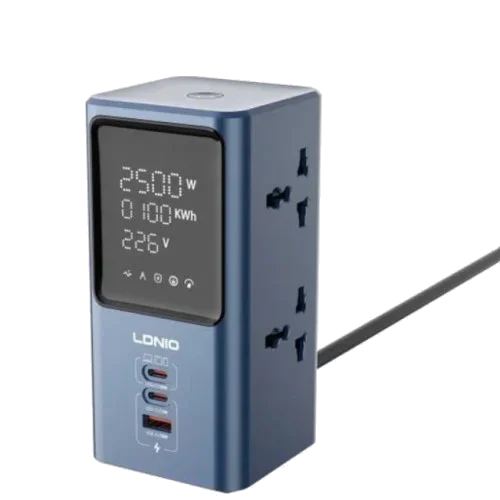 LDNIO SC2 7in1 Power Extension with Fast Charging 4 Sockets 2 USB C1 USB a
