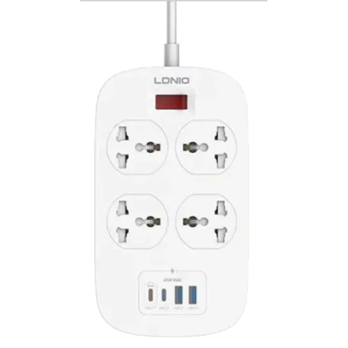 LDNIO SC4407C 2500W Power Extension 4 Sockets 2 Usb-a + 2 Usb-c 2M