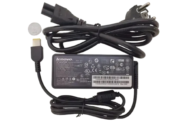 Lenovo 65W USB Slim Tip Rectangular Pin Laptop Charger