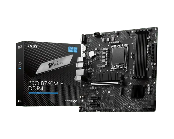 MSI PRO B760-P DDR4 4 Ram Slots Motherboard