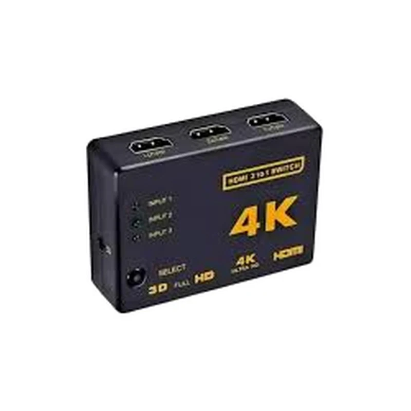 ONTEN 3 in 1 Out 4K HDMI Switcher (with remote control) OTN-7593