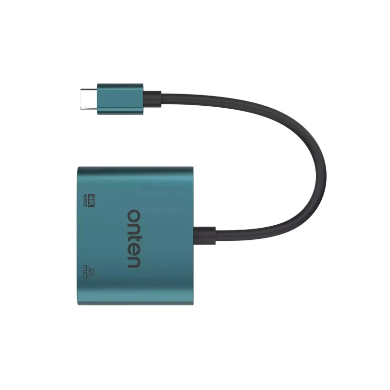 ONTEN USB-C to HDMI Video Adapter with RJ45 (100M) UC288 - alternate view