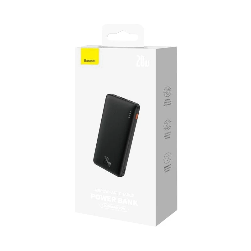 Baseus  Power Bank 10000mAh 20W  Airpow Fast Charge Black