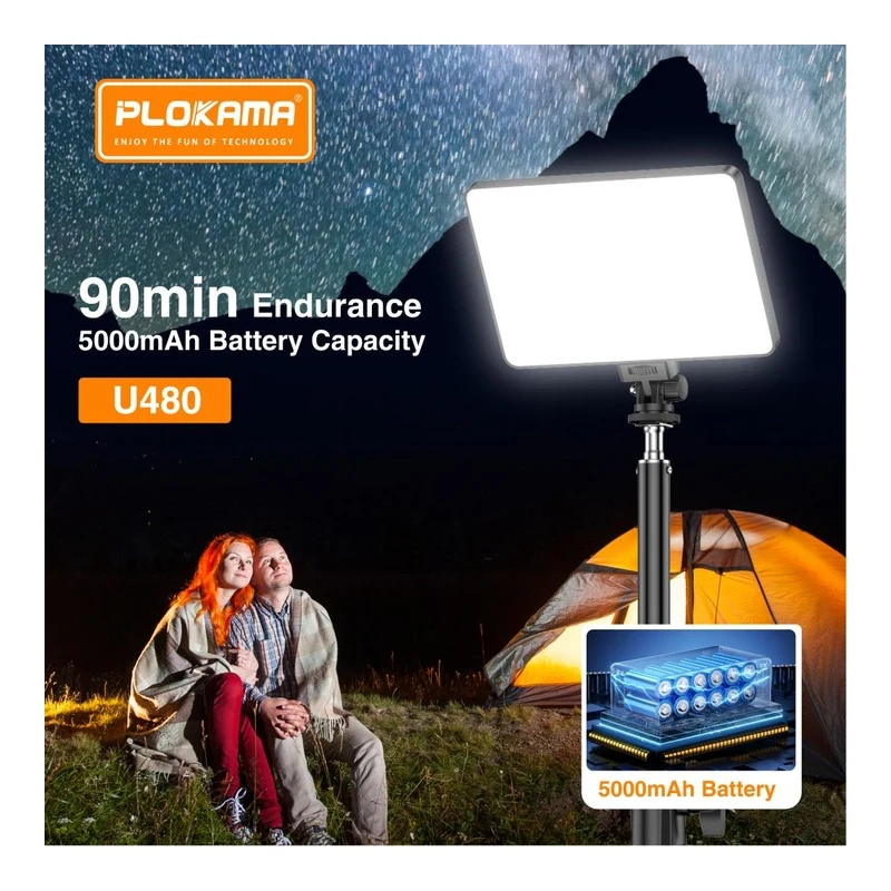 Plokama U480 9 inch Professional Studio Panel Light - alternate view