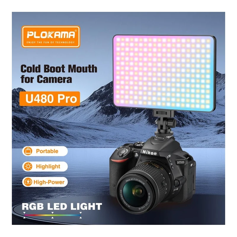 Plokama U480 Pro RGB 9 inch Panel Light - alternate view