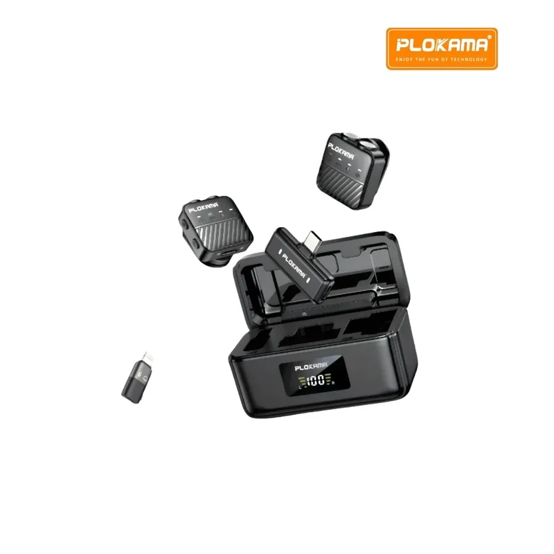 Plokama VM-80 Wireless Dual Microphone with Noise Reduction – iOS & Android - alternate view