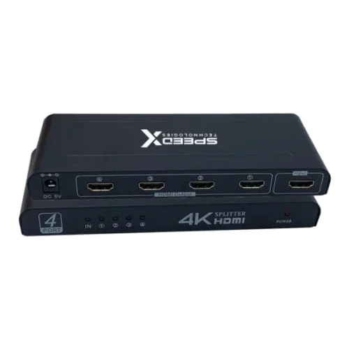 Speed-X FJ104 HDMI Splitter 4 Port 4K Big Size