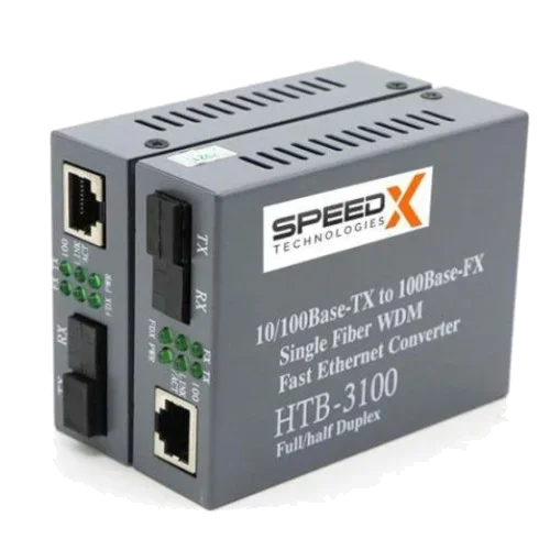 Speed-X HTB-3100 Pro Netlink Ethernet Media Converter 10/100 Base
