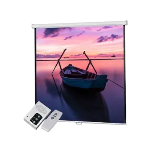 Speed-X Projector Screen 72 Inch Electric Motorised 6x6 Feet 1:1mw