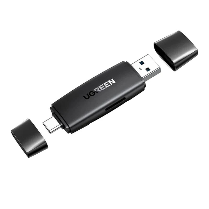 UGREEN CM304 2 in 1 Multifunction Card Reader Black 40296