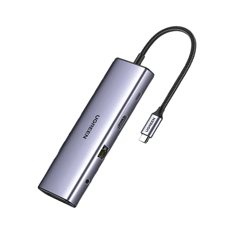 UGREEN CM498 10-in-1 Adapter USB Hub to 3x USB-A 3.0, HDMI, VGA, RJ45, SD/TF, PD Converter 15601 - alternate view