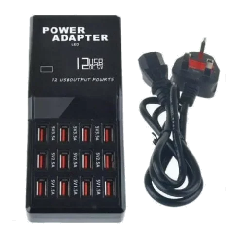USB Fast Charger 12 Port 12AMP W858