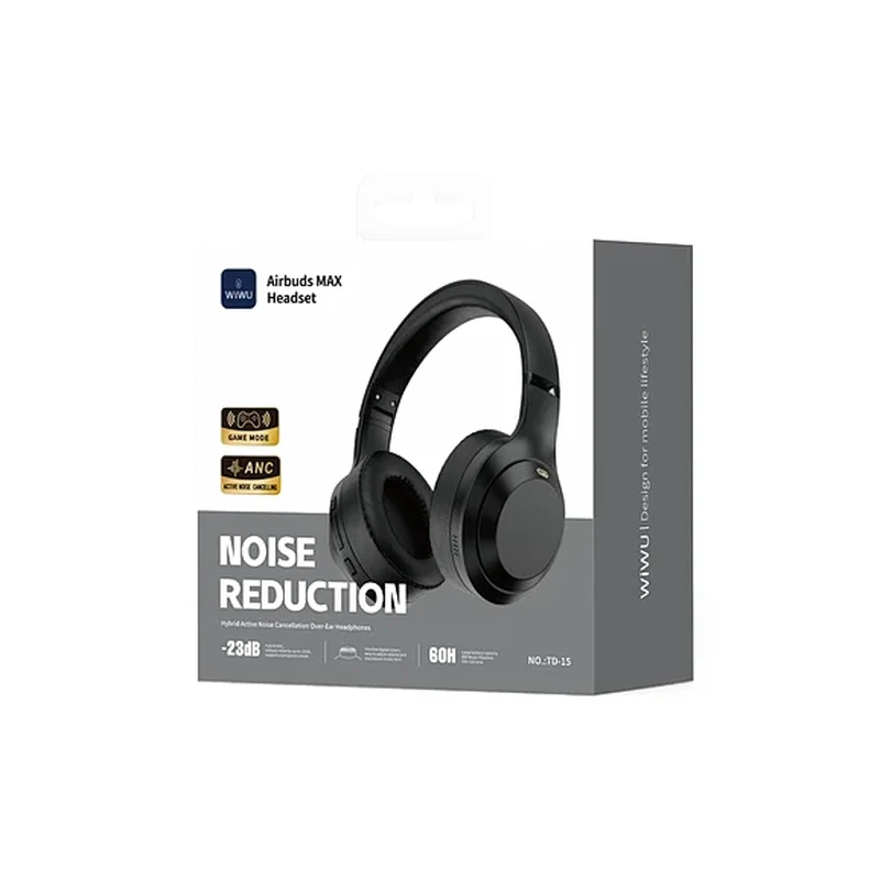 WIWU TD-15 ANC Soundbasha Headset Black