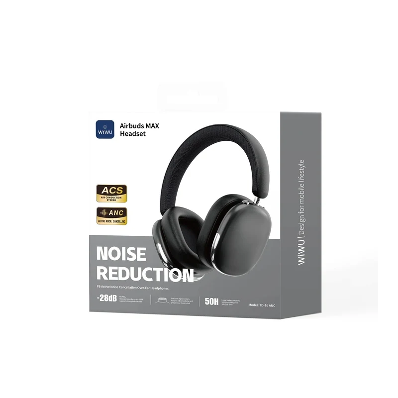 WIWU TD-16 ANC Airbuds MAX Headset black