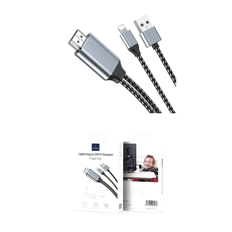 WIWU X7L Lightning to HDTV Cable Adapter – FHD Plug & Play - alternate view